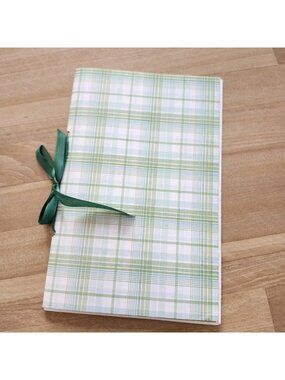 Green Garden Theme Junk Journal Booklet Blank Handmade 8.5 x 5.5" 28 pgs